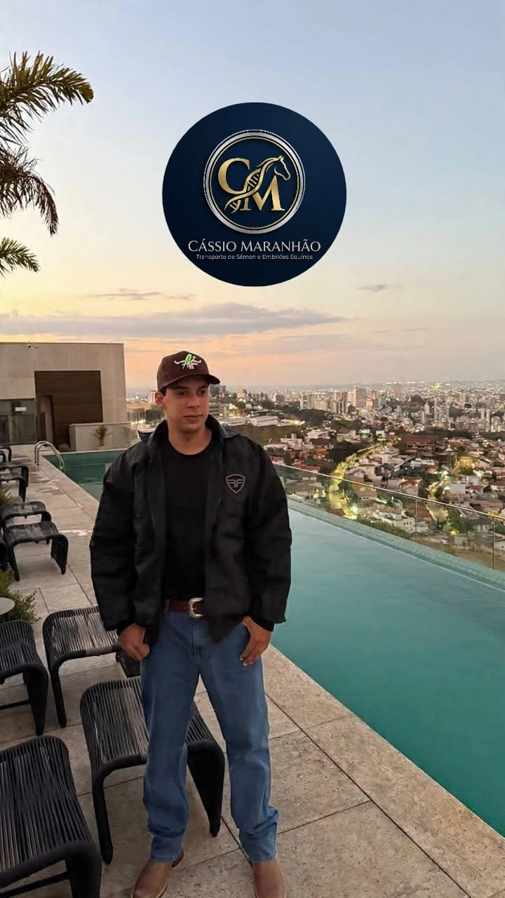 Cássio Maranhão — fundador, transporte de sêmen equino